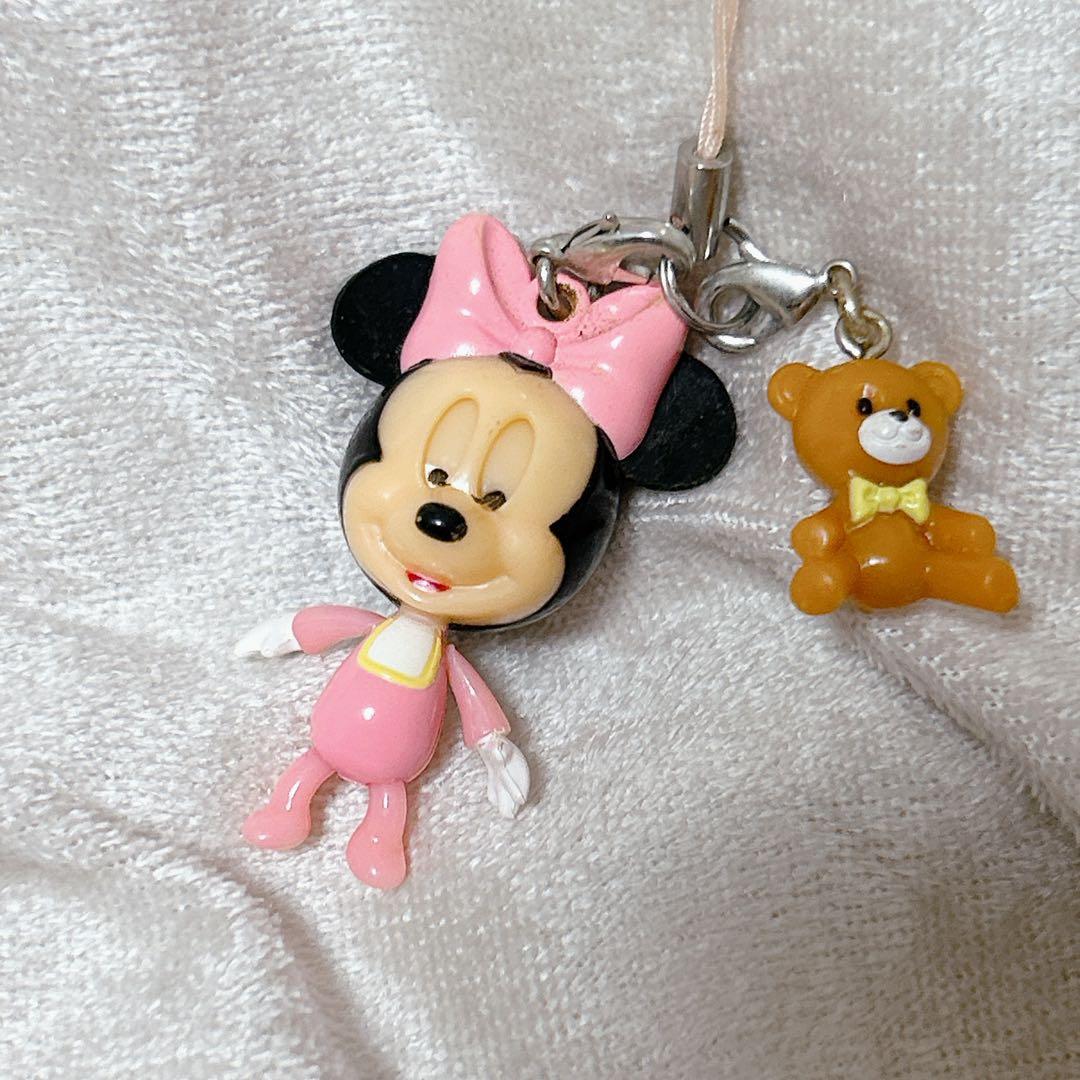 希少 ディズニーリゾート ミニー ストラップ ベビー 平成レトロ - メルカリ