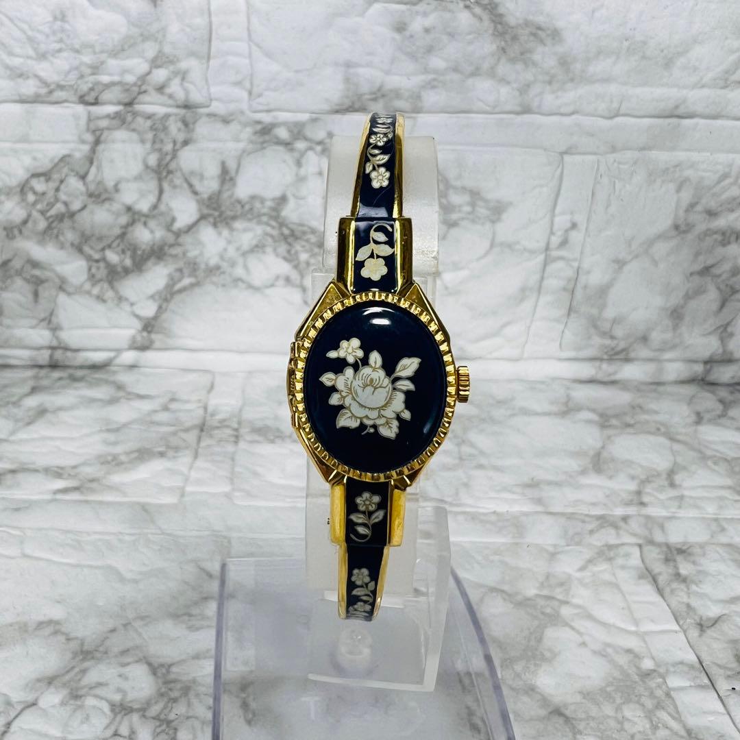 ANDRE MOUCHE アンドレムッシュ 時計 花 青 ブルー - メルカリ