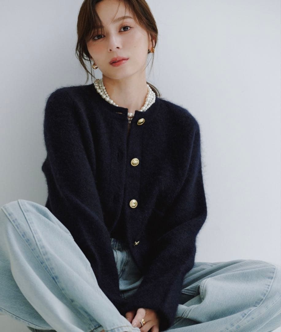 anuans サイドタックカジュアルワイドデニム1 サイドタックカジュアルワイドデニム