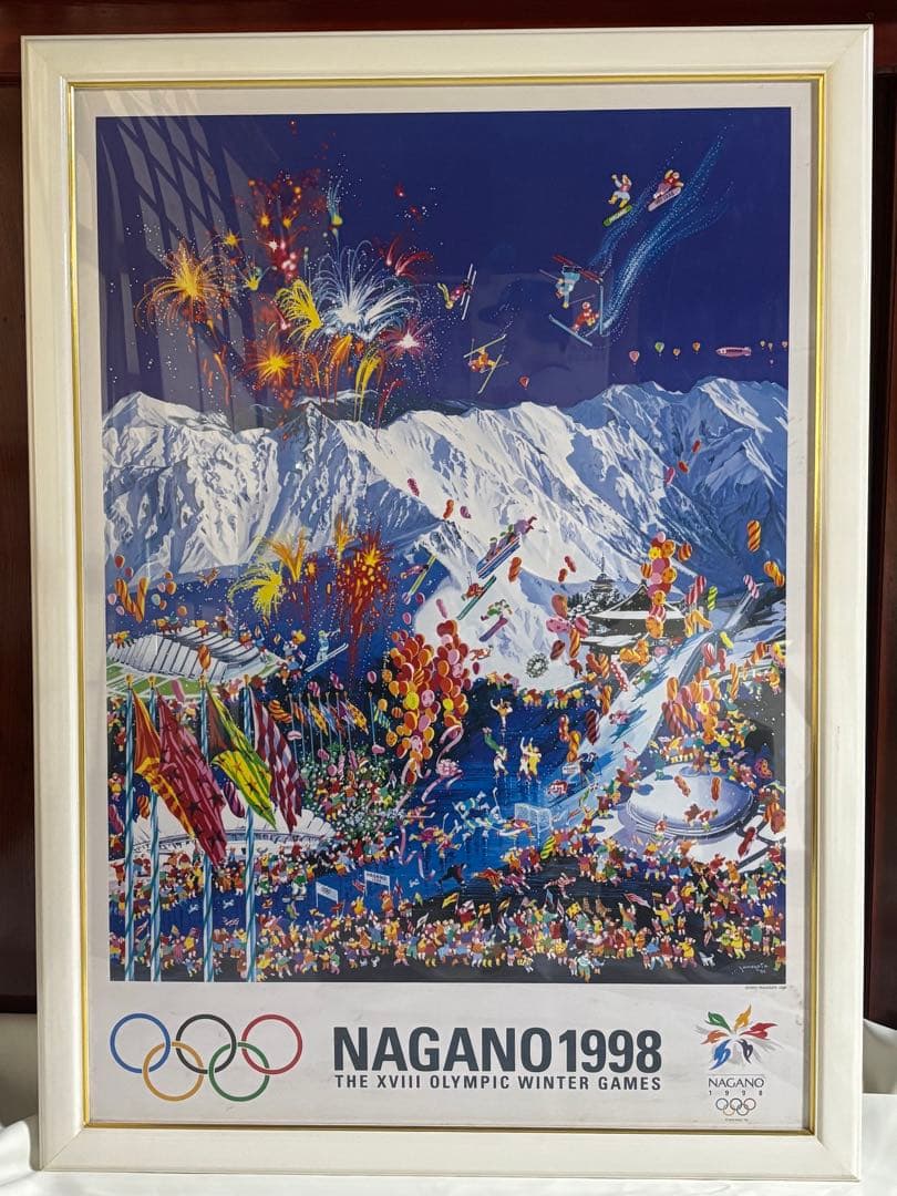 NAGANO 1998 冬季オリンピック ポスター Shop 1998 Nagano Winter Olympic Games Original Vintage Poster