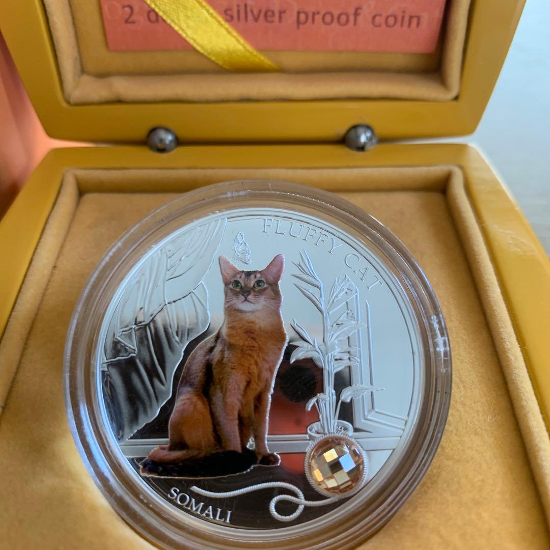 Somali Fluffy Cat 2ドル銀貨 - メルカリ