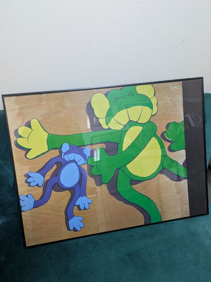 【レア】ORIGINAL FAKE KAWS カウズ ポスター ベアブリック