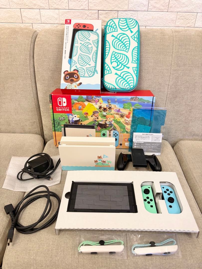 Nintendo Switch 本体　あつまれ どうぶつの森 セット　ケース付き