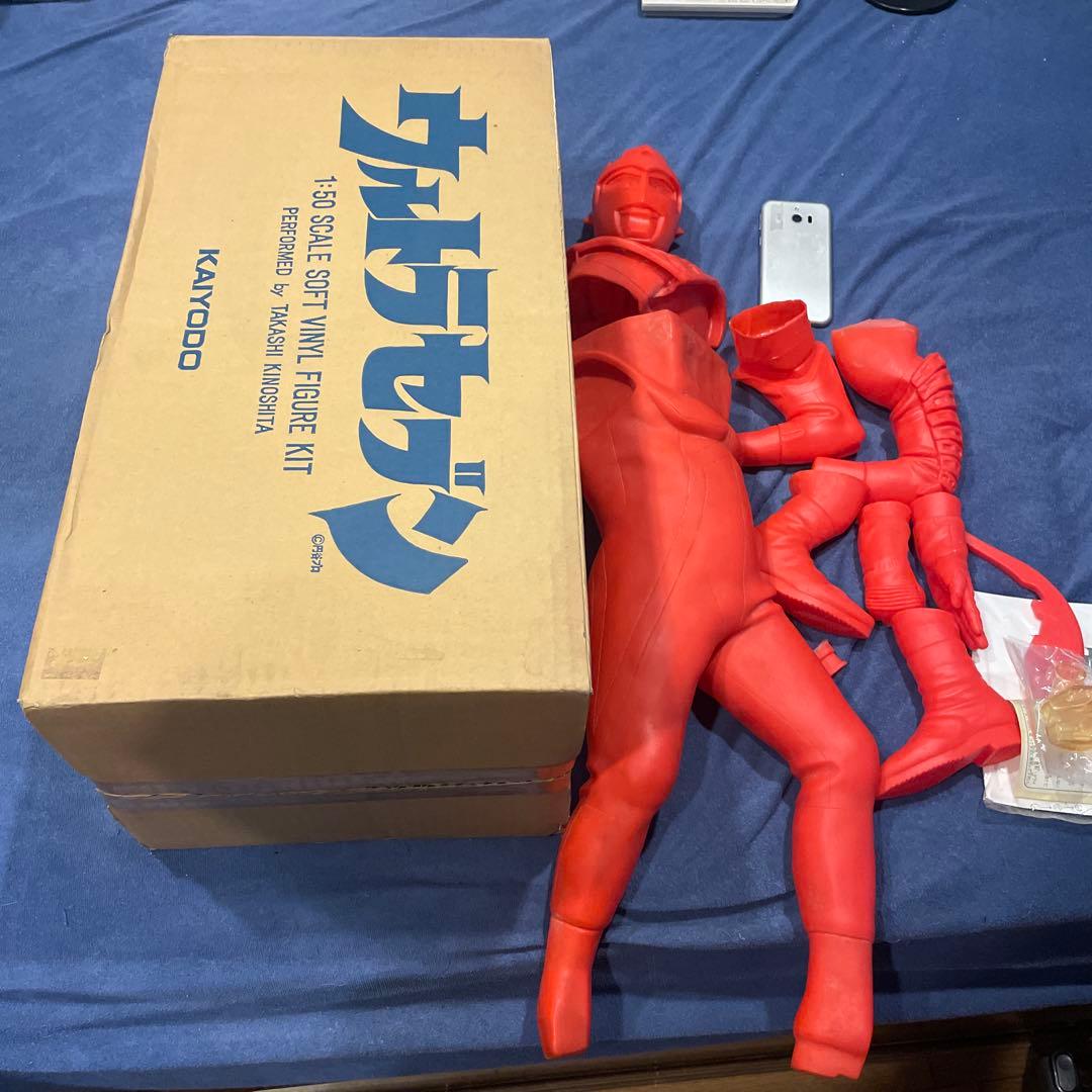 ウルトラセブン　スケールビニールフィギュアキット　ビッグサイズ Amazonタイムセールでウルトラセブンのソフトビニール製ガレージキット