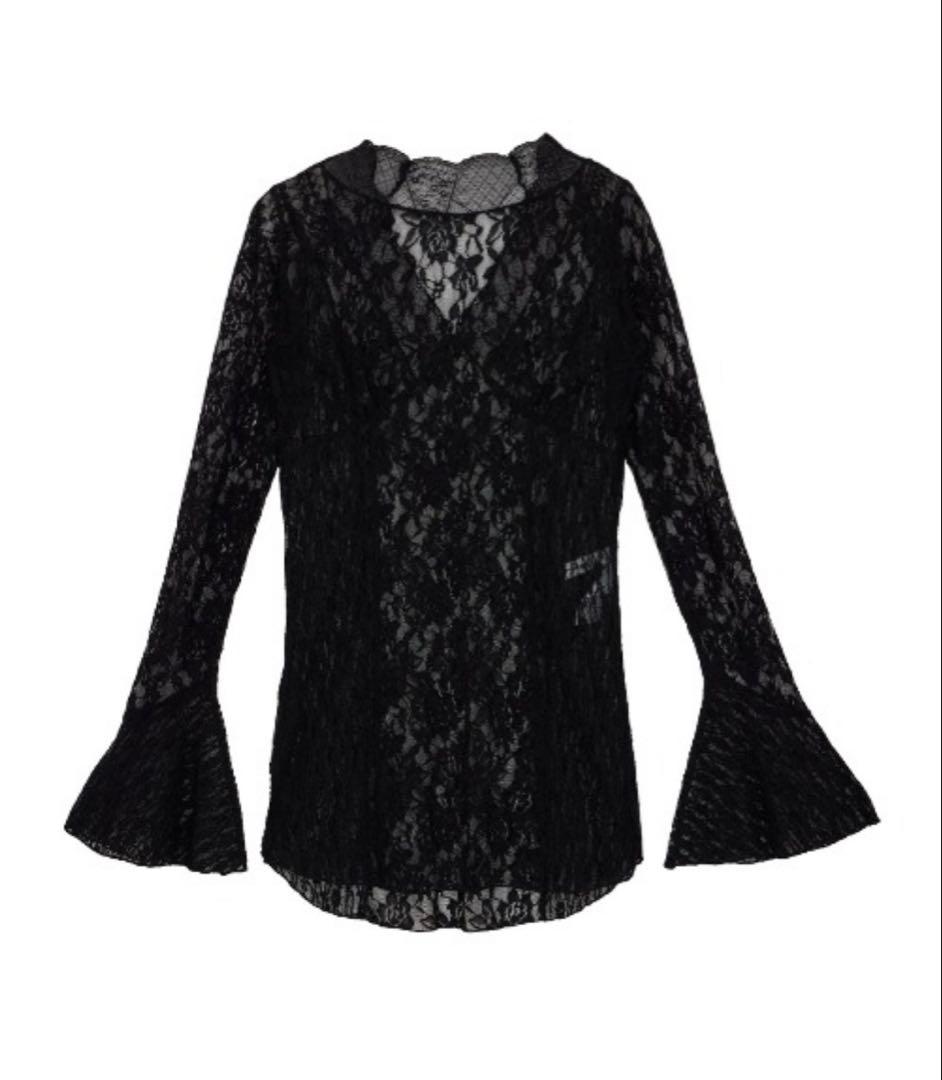 トップス COMBINATION LACE TOP