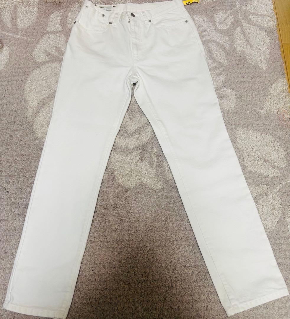 DRIES VAN NOTEN ホワイトワイドデニムパンツ