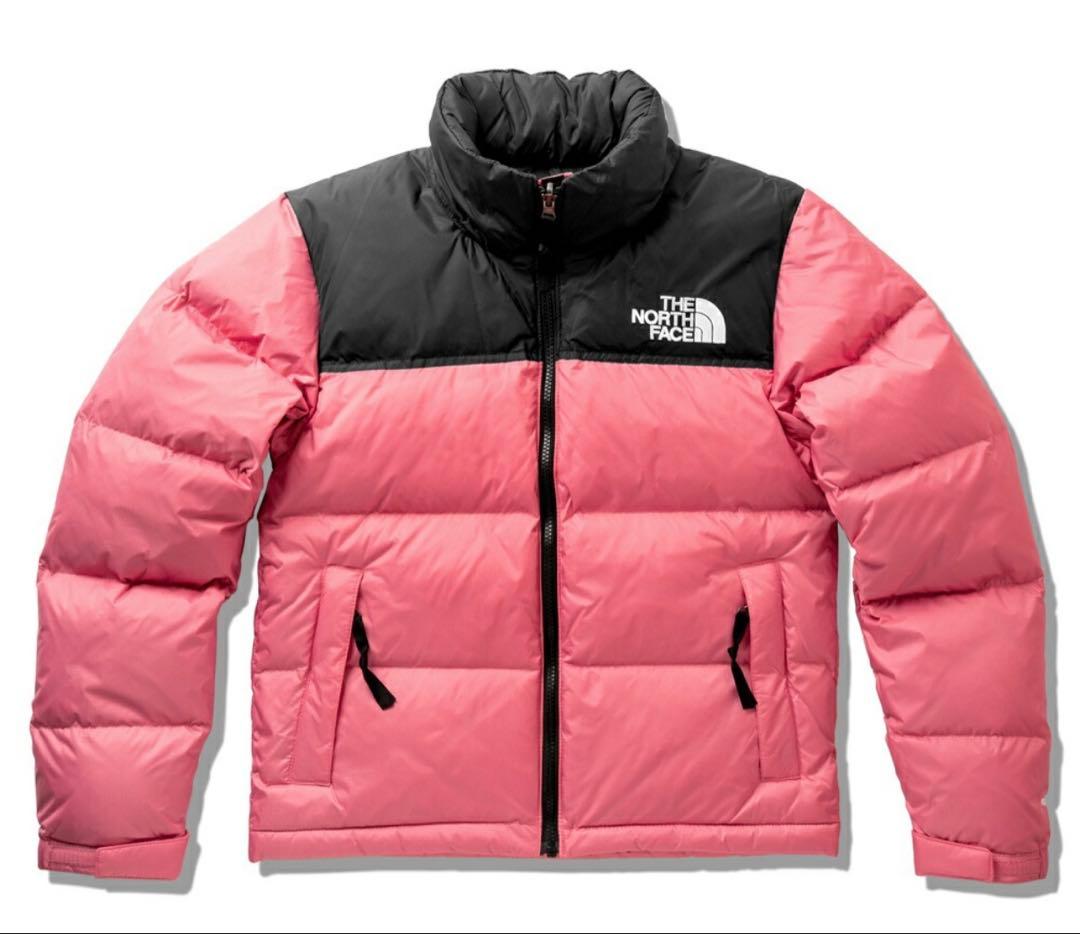 THE NORTH FACE ダウンジャケット ピンク/黒 M ヌプシ ザ・ノース・フェイス THE NORTH FACE レディース アウトドア