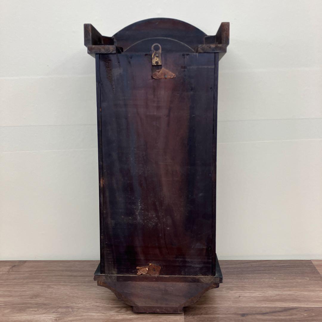 E-2 ジャンク品 アンティーク 振り子時計 ゼンマイ式 壁掛け時計