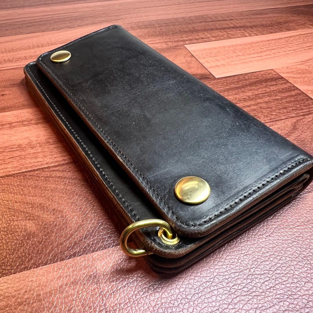 トラッカーウォレット ロング3層】クロムエクセル 茶芯 - メルカリ