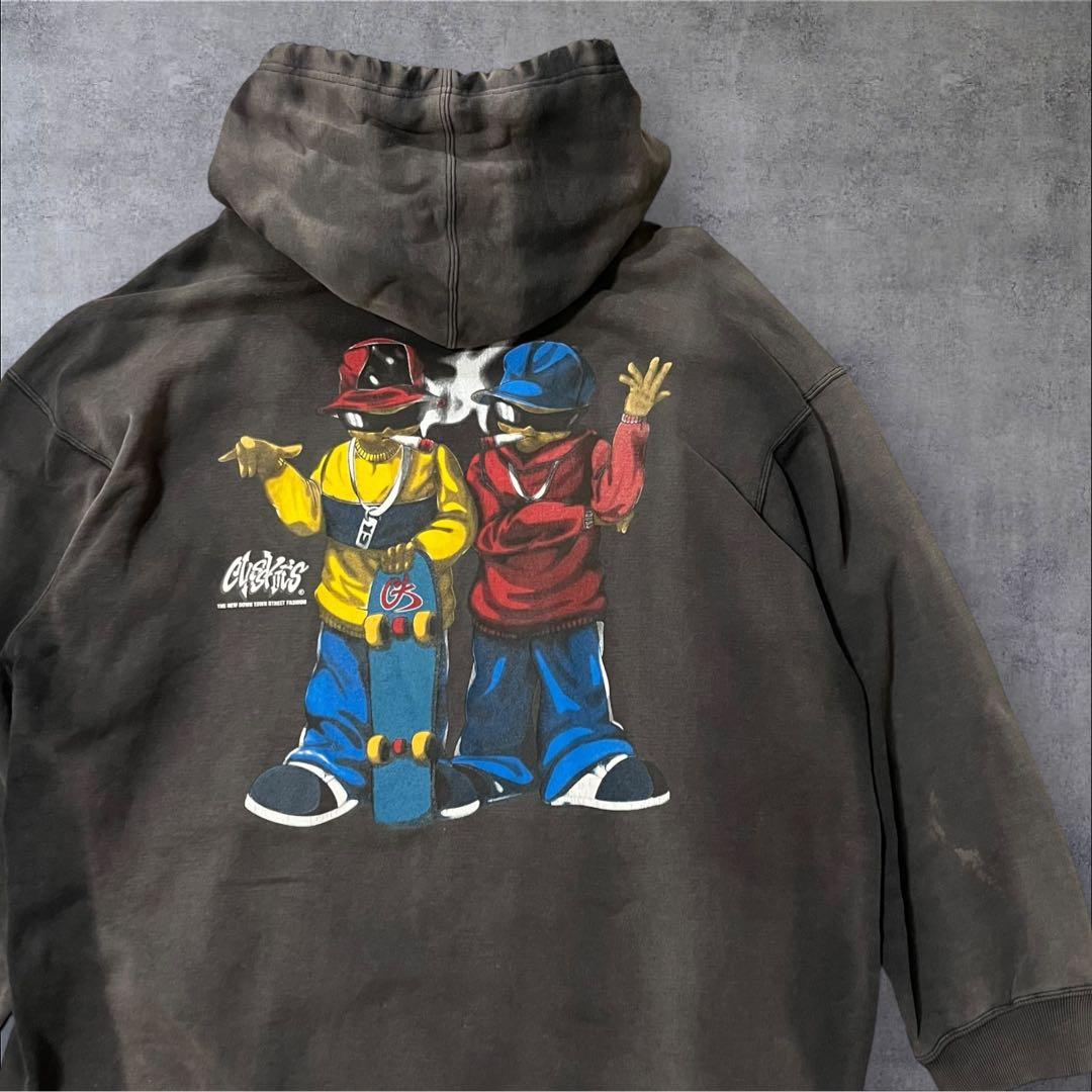 OLD 鬼フェード デザイン ジップアップパーカー 一点物 - メルカリ