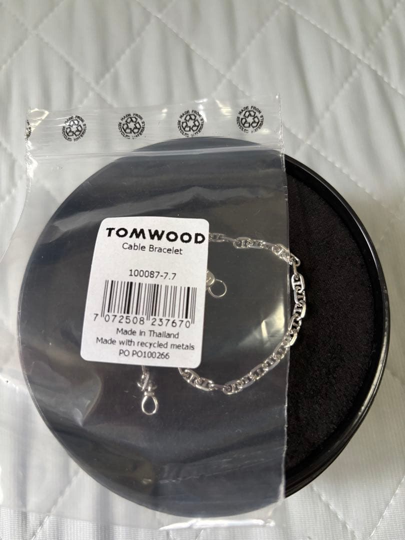 TOMWOOD ケーブルチェーンブレスレット　7.7