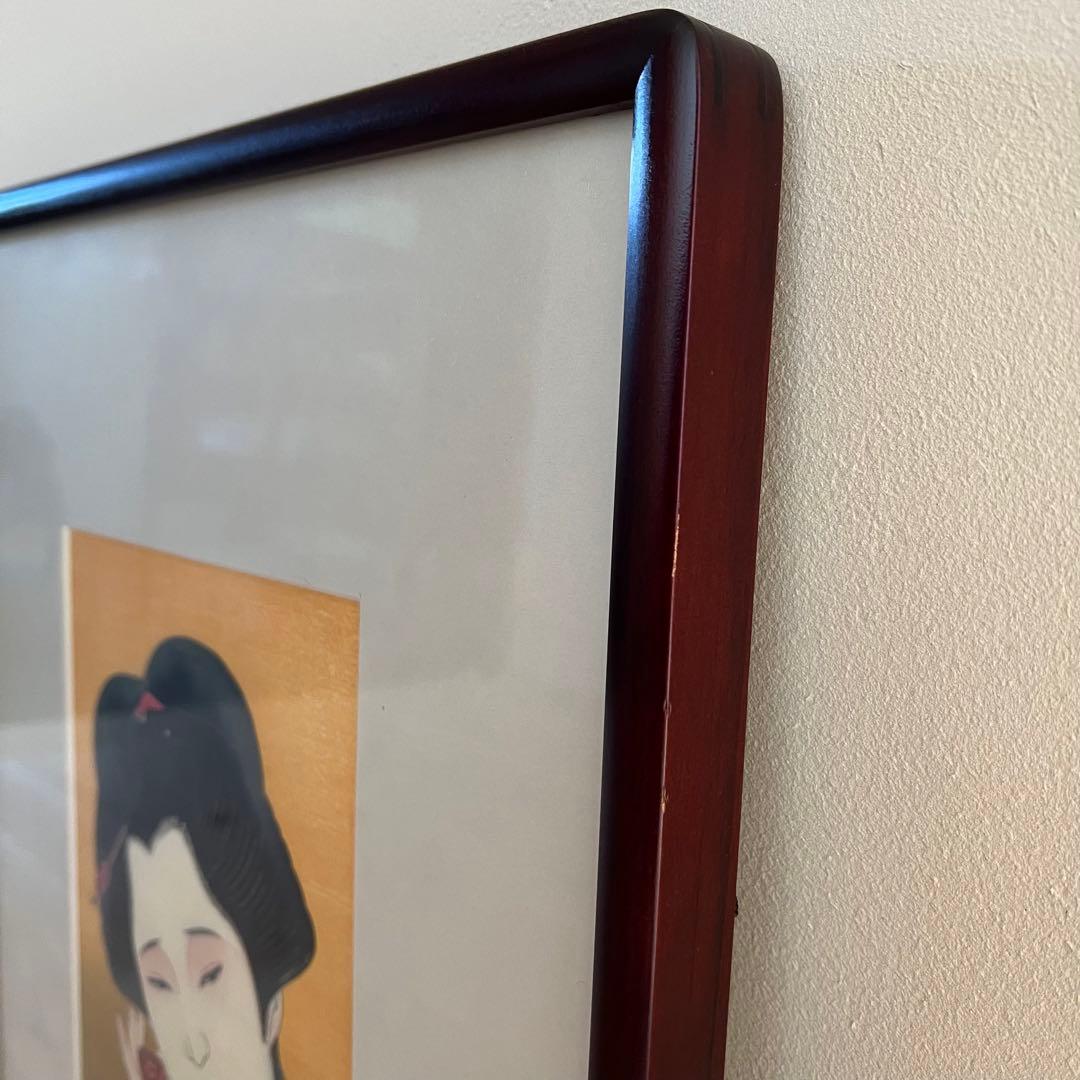 証明書・箱付き】瀧秀水 木版画 浮世絵 美人画 想い 限定品 日本画