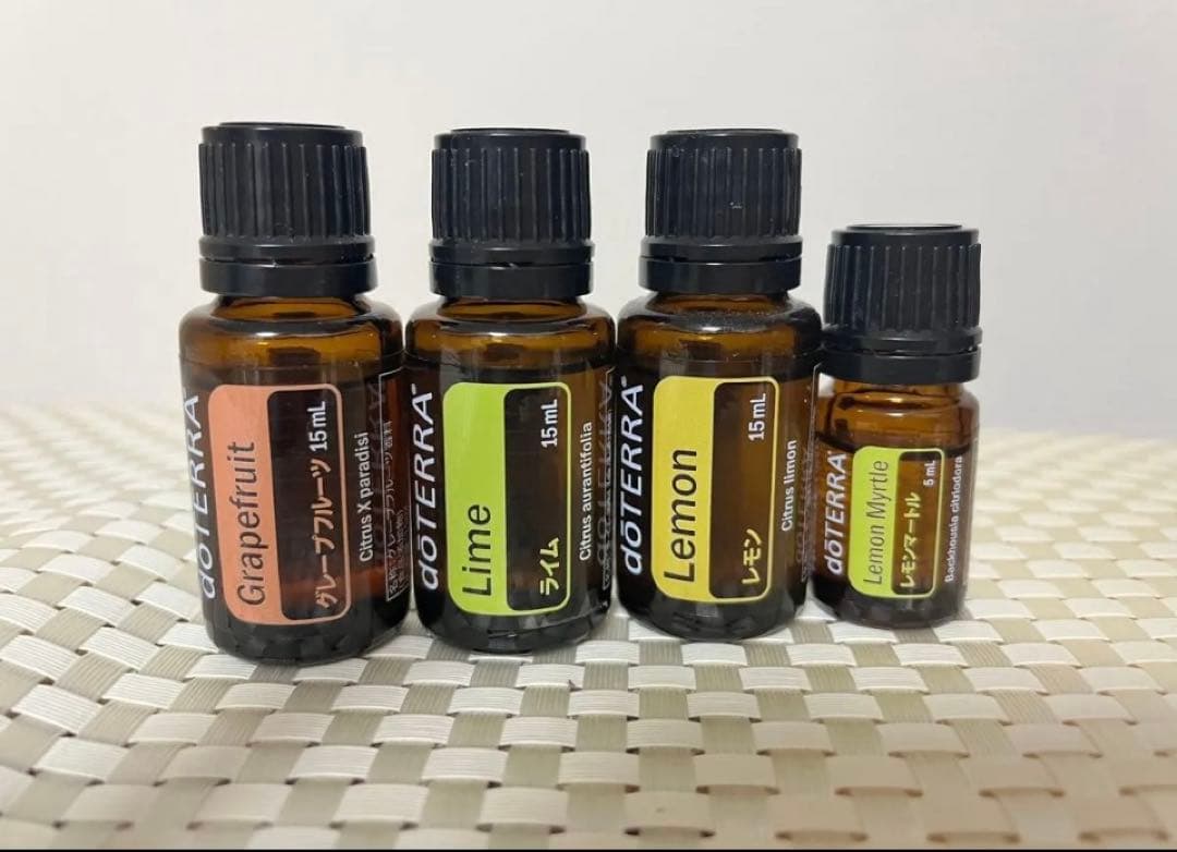 doTERRA 柑橘4本セット グレープフルーツ　レモン　ライム レモンマートル doTERRA（ドテラ） グレープフルーツ 15mL 正規品 1本