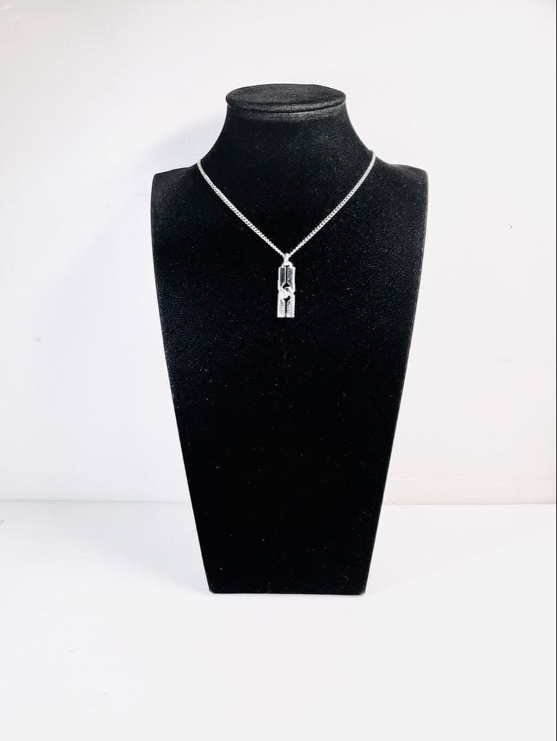 超美品】GUCCI ネックレス トップ925＋社外喜平チェーン 男女兼用