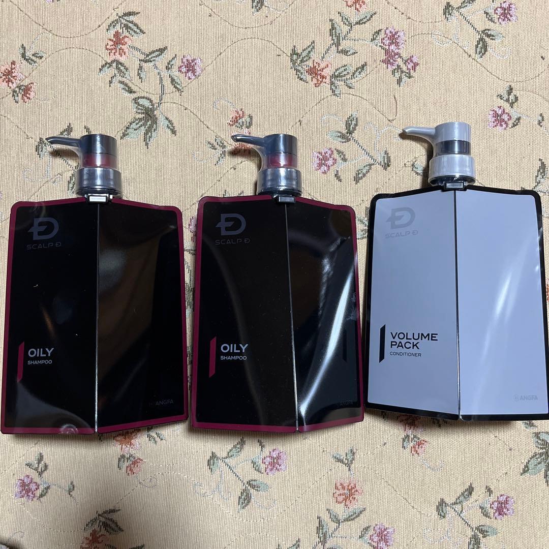 アンファー　スカルプD 薬用スカルプシャンプー　オイリー脂性肌用とコンディショナ