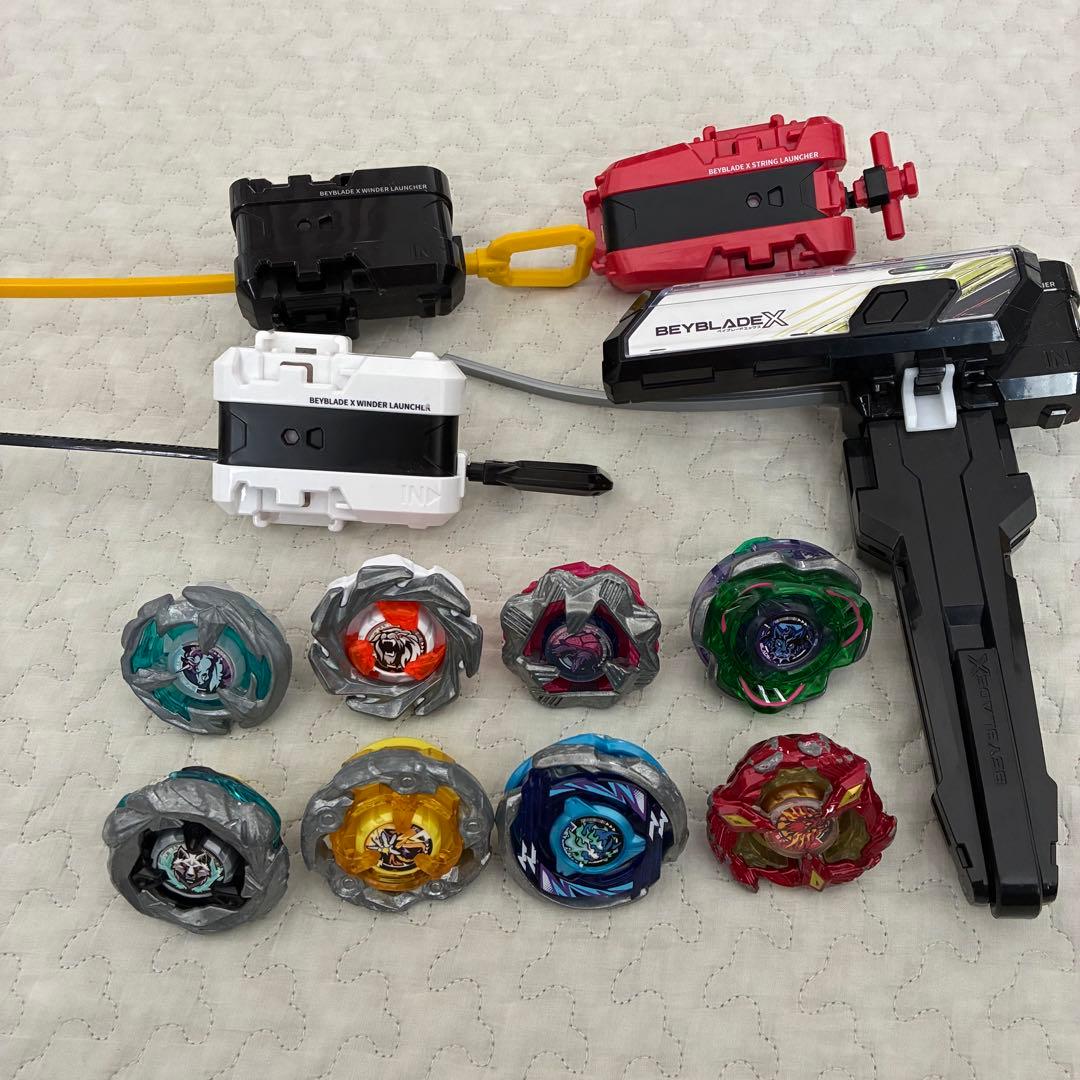 ベイブレードX 8個+ランチャー4個セット まとめ売り