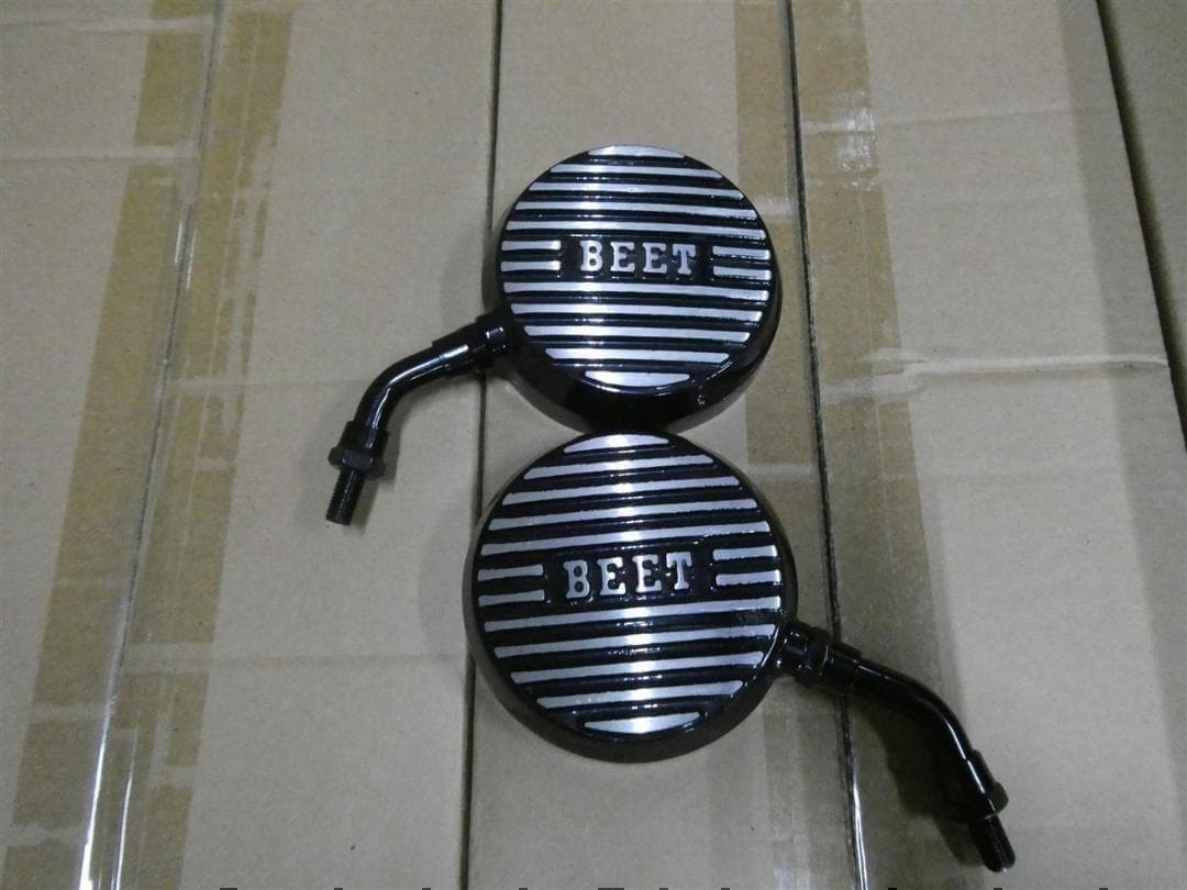 ロゴ有　アルフィンミラー　ショート　汎用　10mm　BEET　キジマ