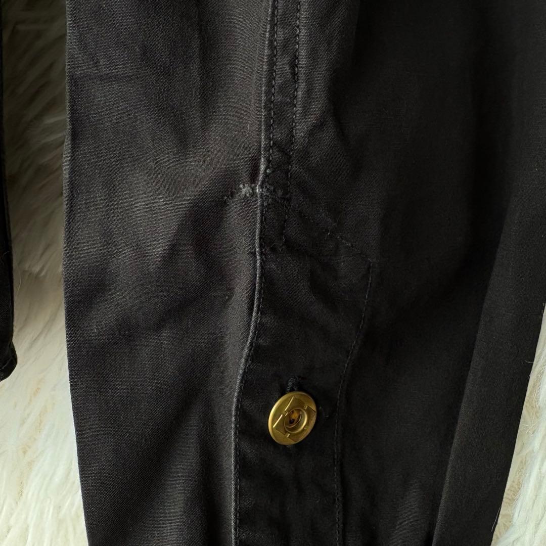 ORGUEIL日本製アメカジ黒ワークシャツ42XL相当ビッグサイズコットン