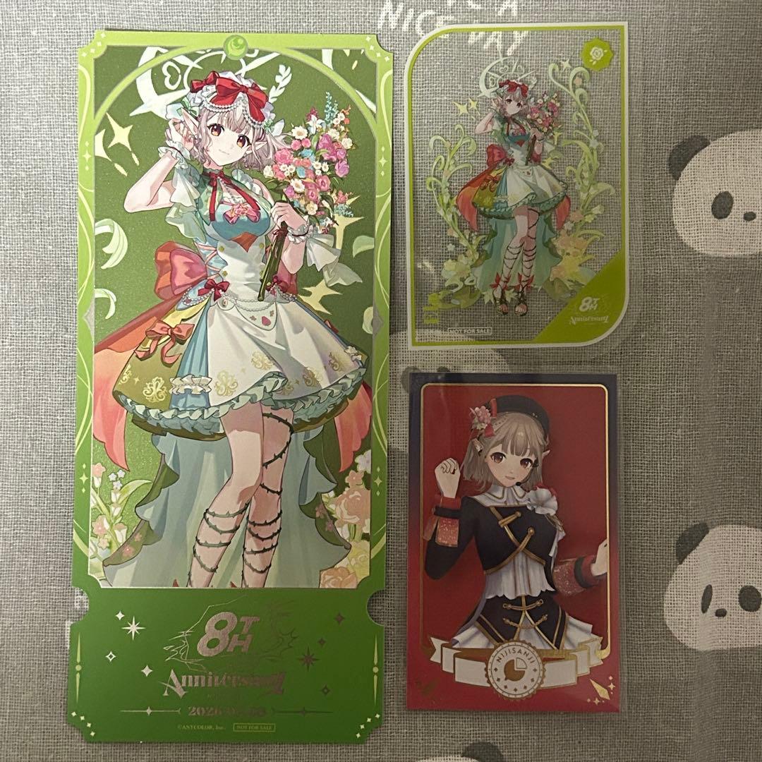 にじさんじ 8周年 特典 チケット風カード 共通以上 チェキ える - メルカリ