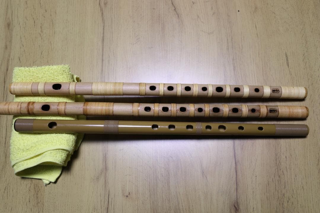 篠笛 唄用 総巻き仕様　6本調子、５本半調子　道中銘