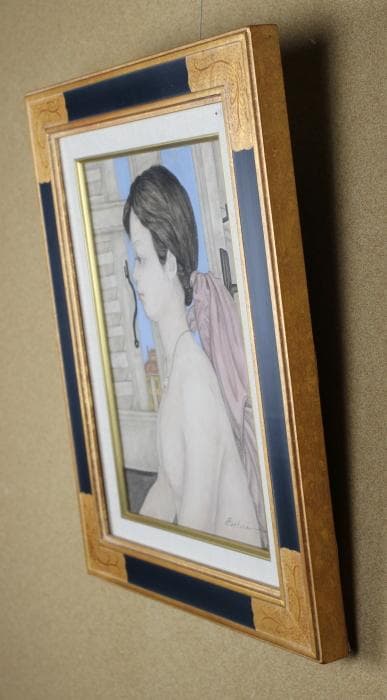 服部和三郎 窓辺の裸婦 油彩画 1980年 F4号 肉筆 - メルカリ