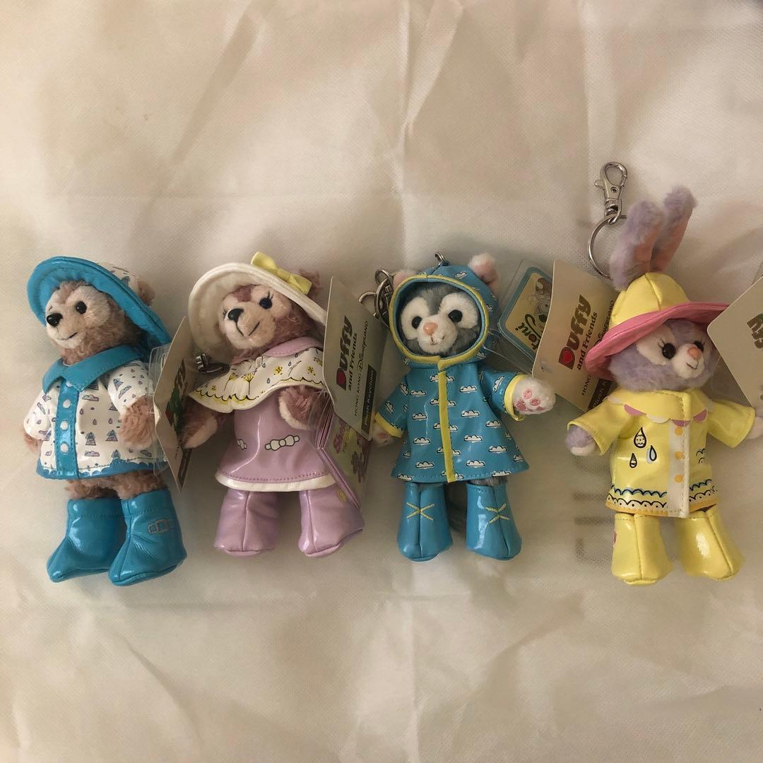 ⭐️香港限定⭐️ ダッフィーフレンズ レインコート キーチェーン 4体