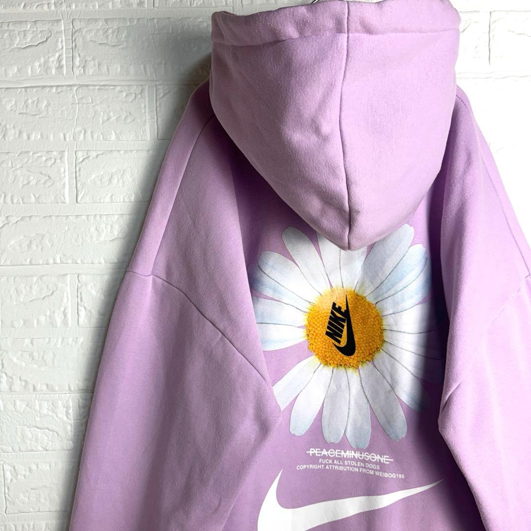 【激レア】 PEACEMINUSONE NIKE コラボ パーカー 花