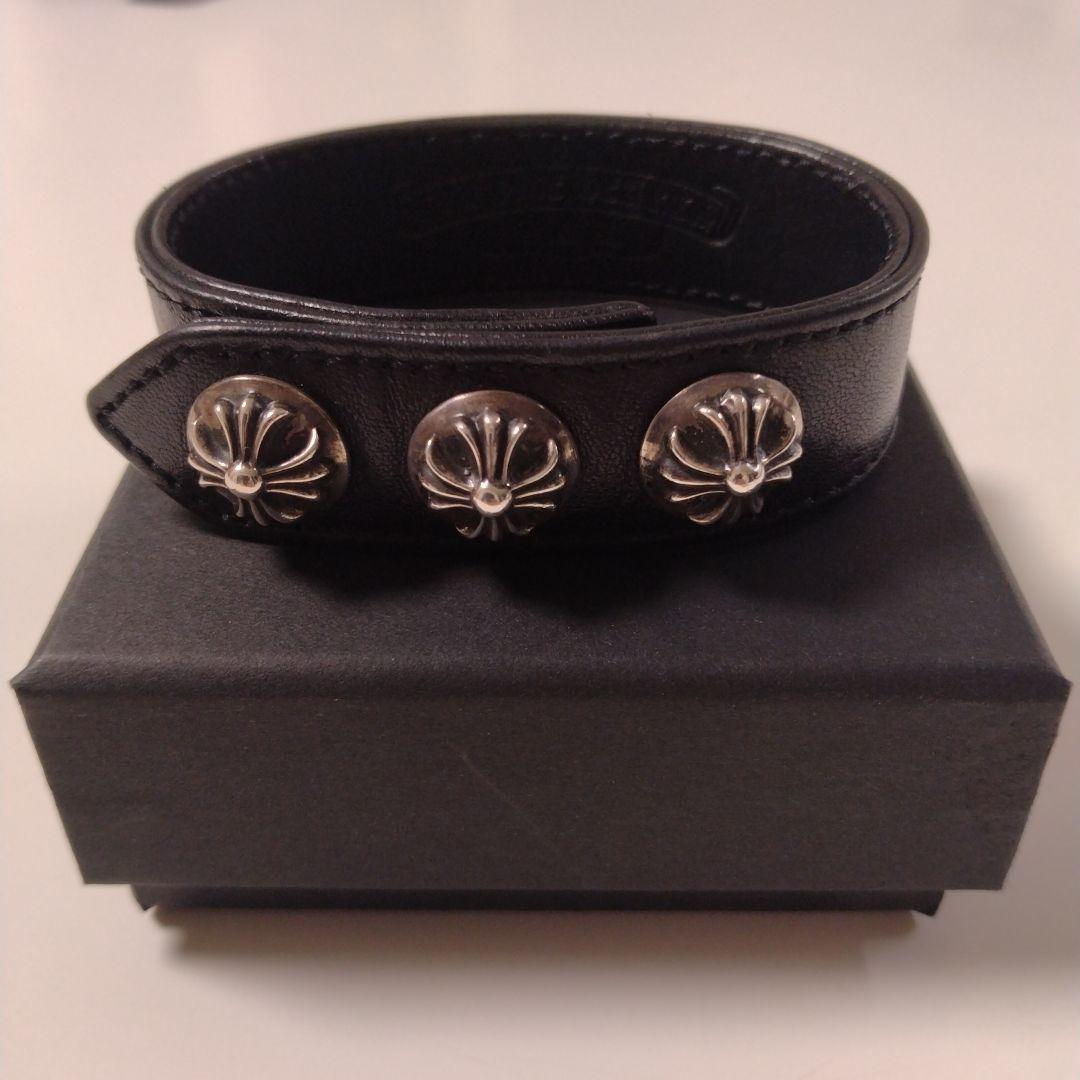 CHROME HEARTS 3ボタン 2スナップ ブレスレット インボイスあり