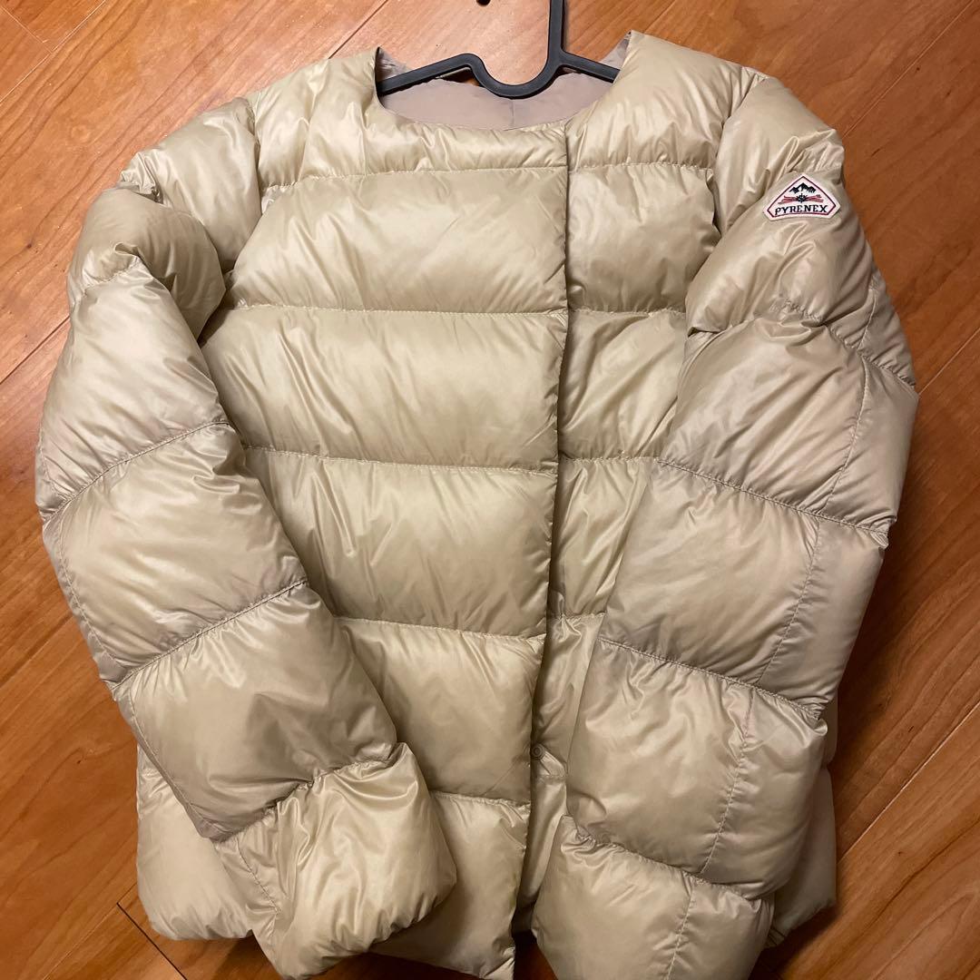 PYRENEX ベージュ ダウンジャケット JP 38