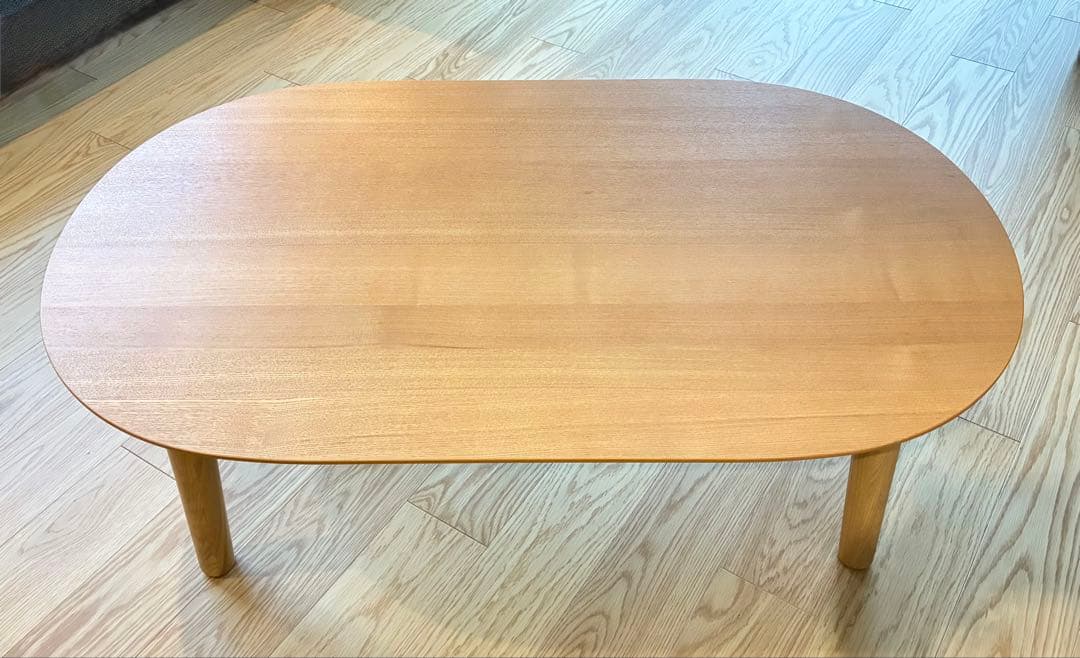 楕円こたつテーブル ベル120 東谷 フラットヒーター