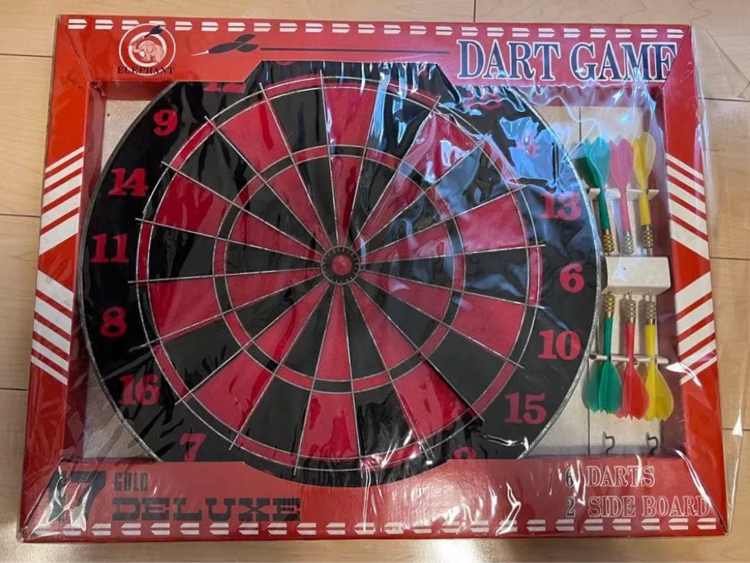 新品未使用　昭和レトロ　日本製　ダーツゲーム　ダーツボードセット ダーツボード 昭和レトロでレアなクラフトハードダーツ セット DX-4300