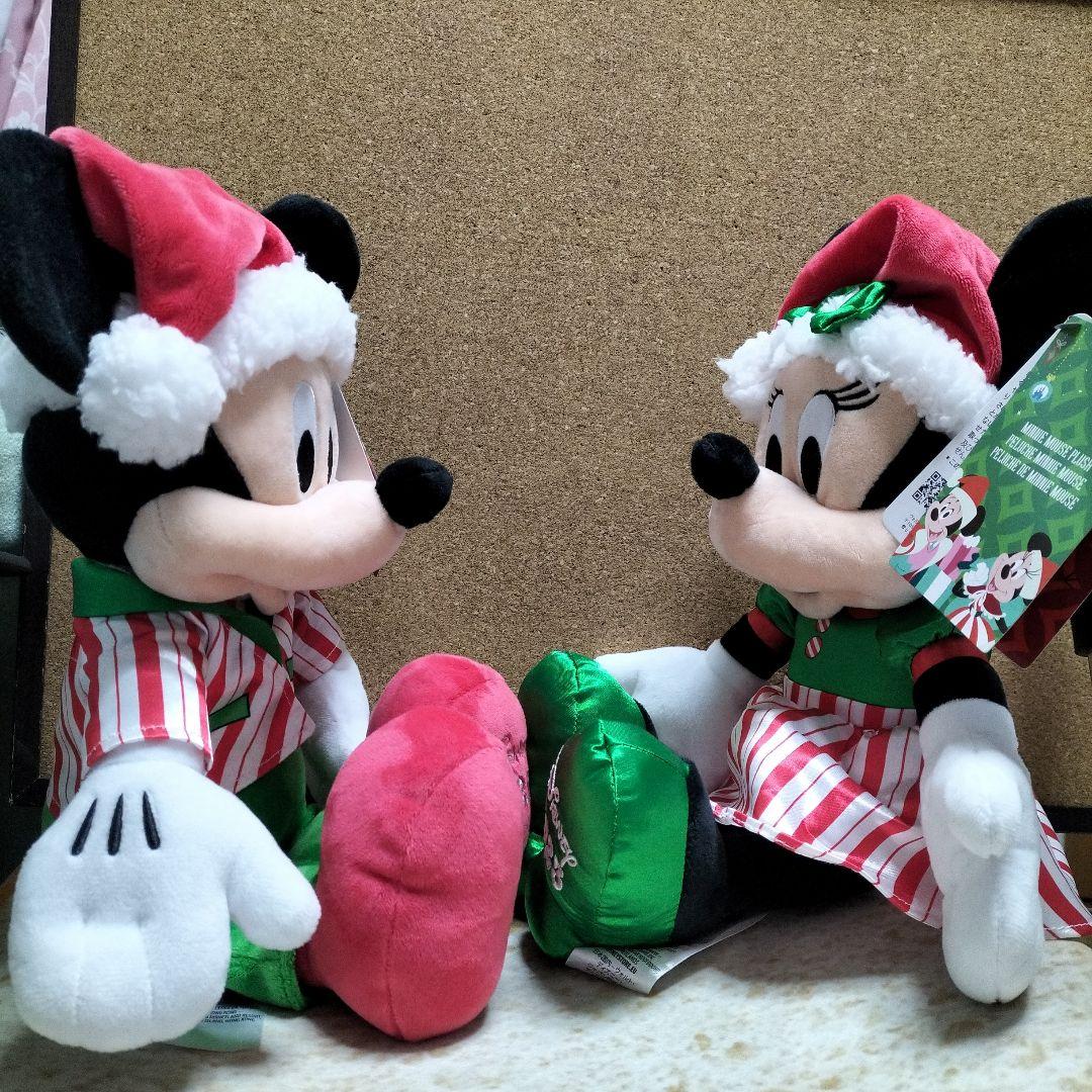 ディズニーストアミッキーミニークリスマスぬいぐるみ2023新品未使用