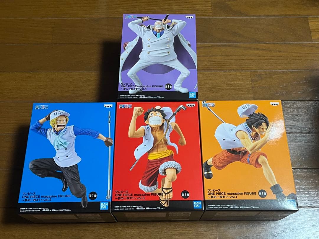 ワンピース　フィギュア　magazine 夢の一枚　4種セット　初版