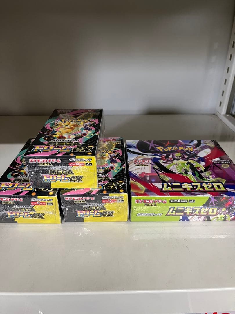 ポケモンカードmegaドリーム3ボックス ムニキスゼロ1ボックス