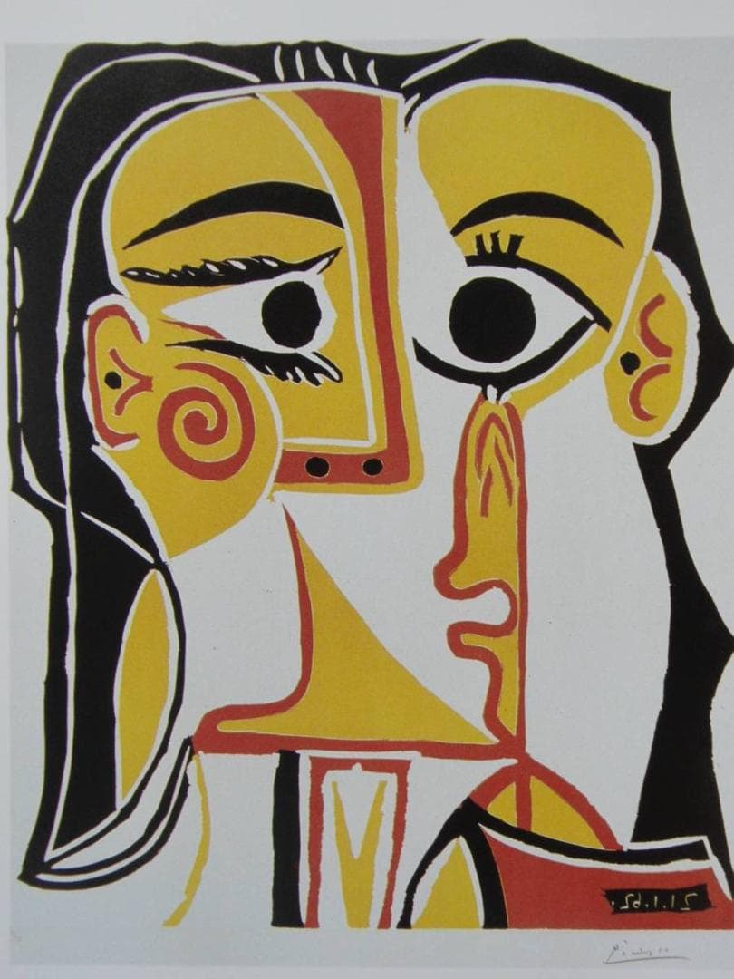 パブロ ピカソ(PABLO PICASSO)、【女の顔】、希少画集より - メルカリ