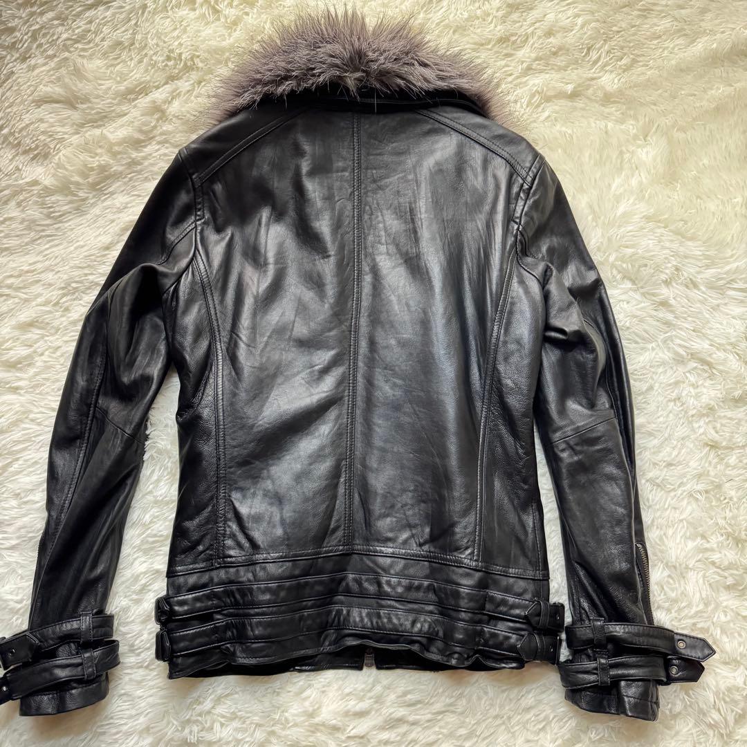 極美品】JACKROSE レザージャケット ファー 2WAY ライダース 羊革