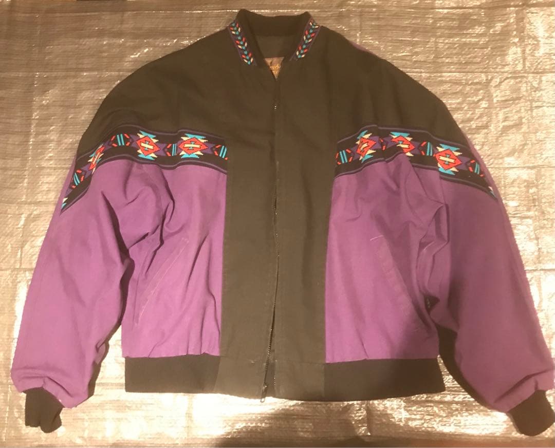DAVID JAMES 90s ネイティブ柄 ジャケット ジャンパー ブルゾン - メルカリ