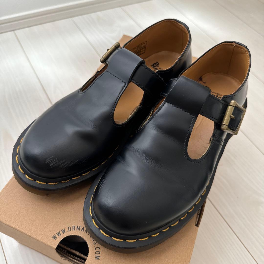 Dr. Martens ブラック ローファー POLLEY メリージェーン23