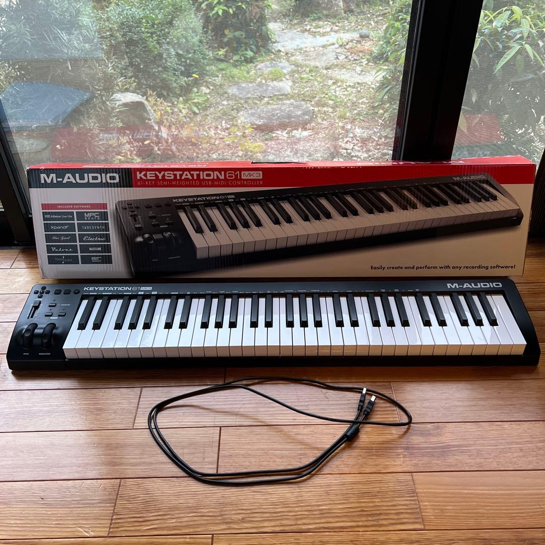 DTM・DAW M-AUDIO Keystation 61 MK3 M-AUDIO Keystation61 MK3 61鍵盤 MIDIコントローラー エムオーディオ