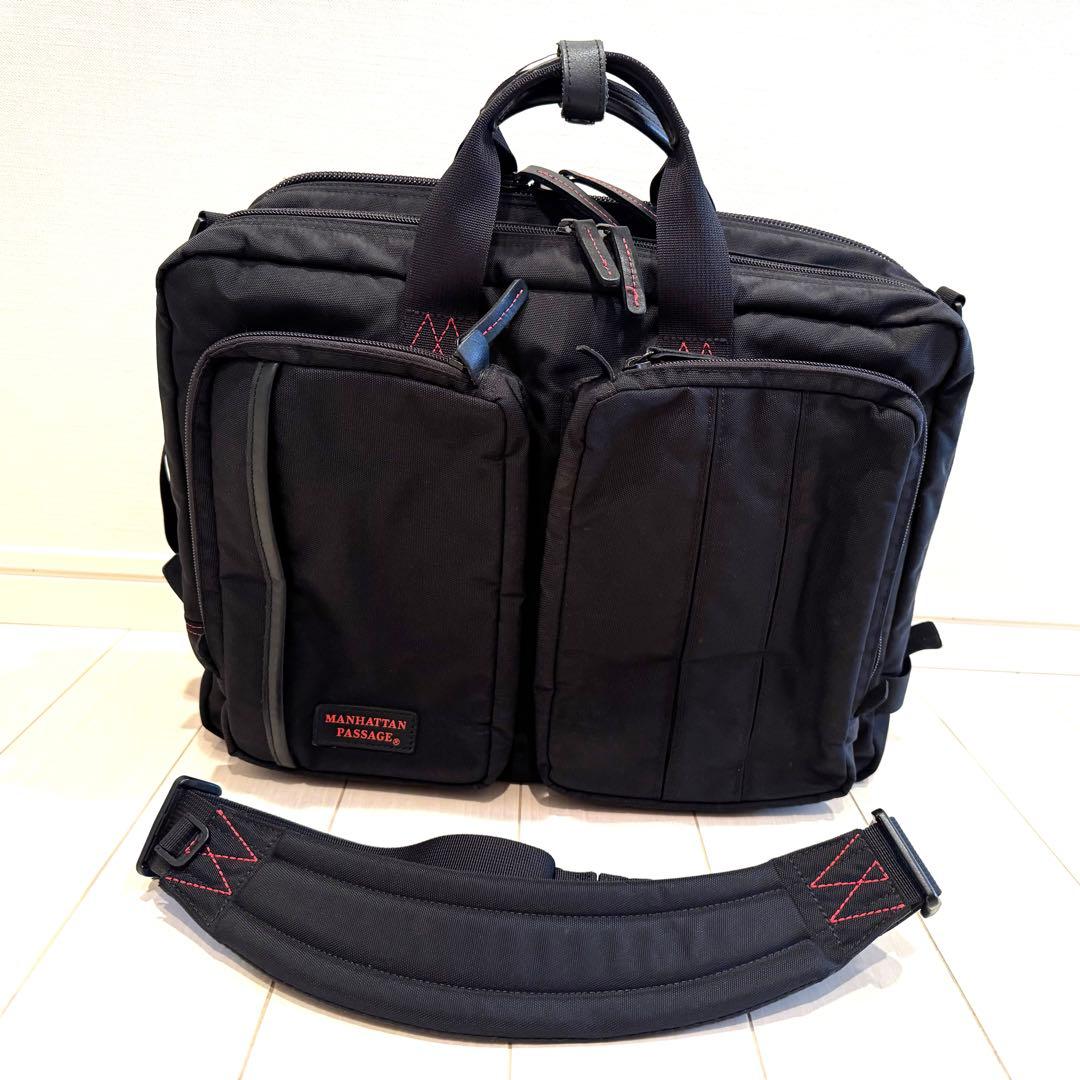 MANHATTAN PASSAGE ブラック　3WAYビジネスバッグ MANHATTAN PASSAGE（マンハッタンパッセージ） 正規取扱店 3WAY