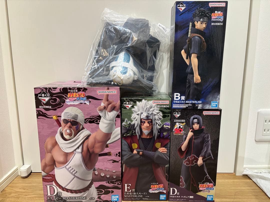 ナルト　一番くじ　自来也　フィギュア　キラービー　忍ノ絆　イタチ　赤き瞳　シスイ