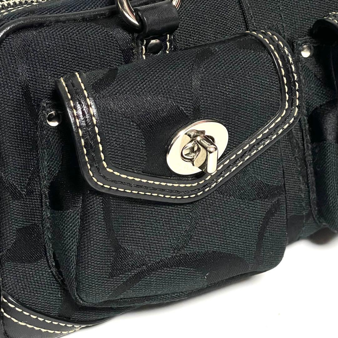 ✨極美品✨COACH レガシー ミニボストンバッグ 黒 ターンロック 6231