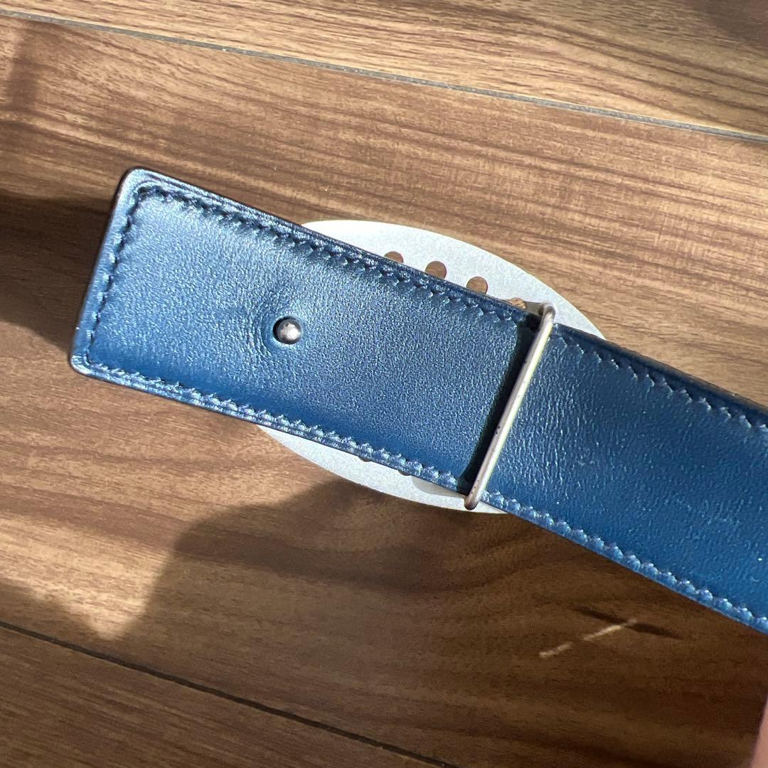 エルメス エブリン パンチング バックル ベルト レザーベルト 95