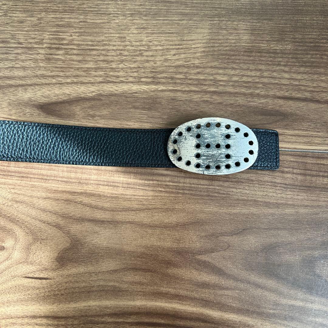 エルメス エブリン パンチング バックル ベルト レザーベルト 95