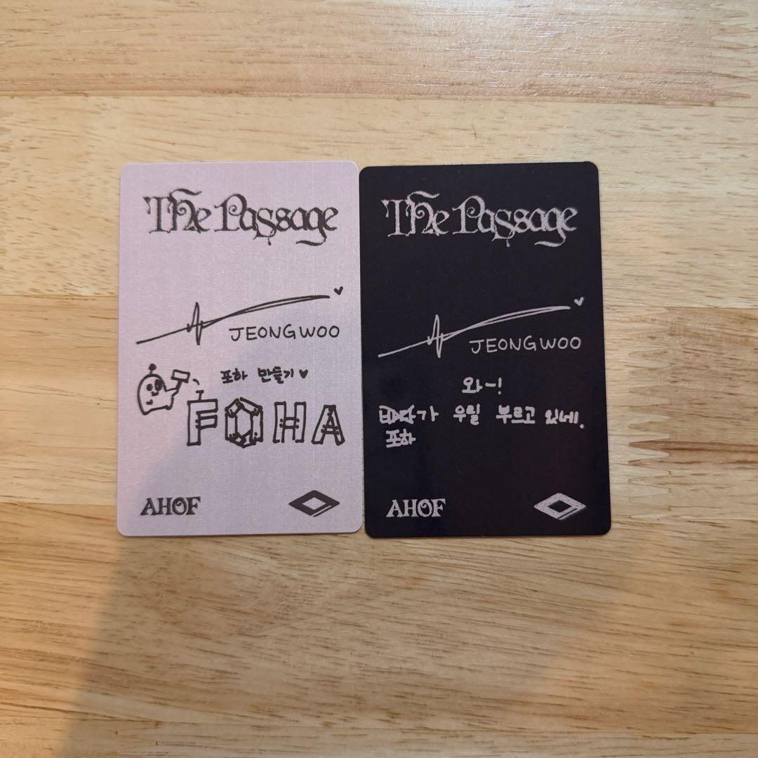 AHOF アルバム The Passage 封入トレカ ジョンウセット - メルカリ