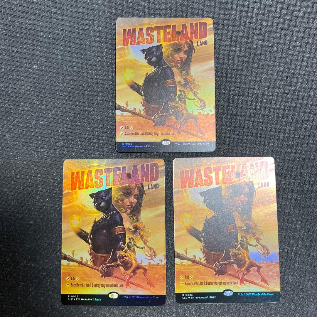 SLD 不毛の大地 英語版ボーダーレス foil 3枚セット