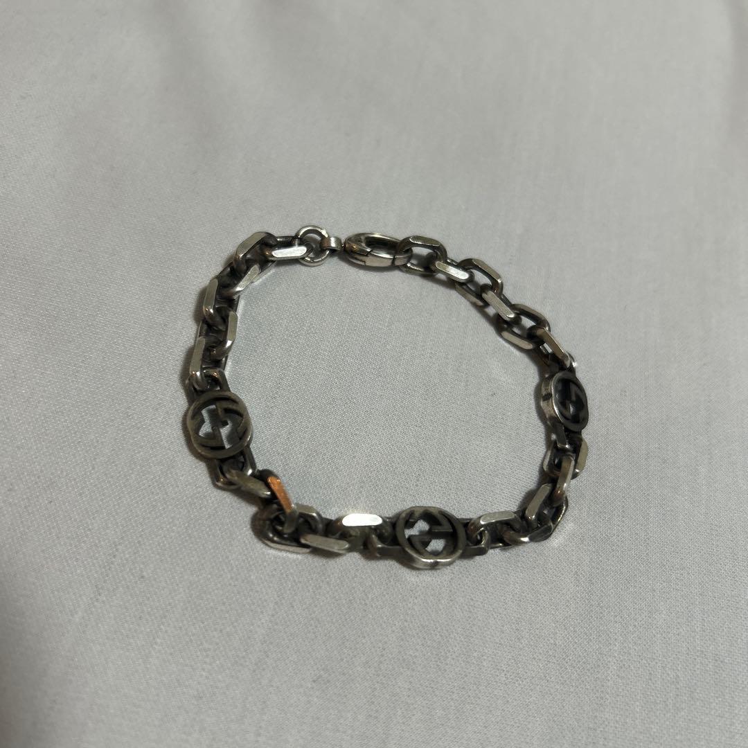 GUCCI インターロッキング　シルバー925 18号