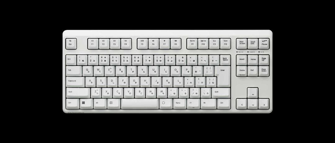 新品 REALFORCE R4 45g荷重 テンキーレス ホワイト R4HC71