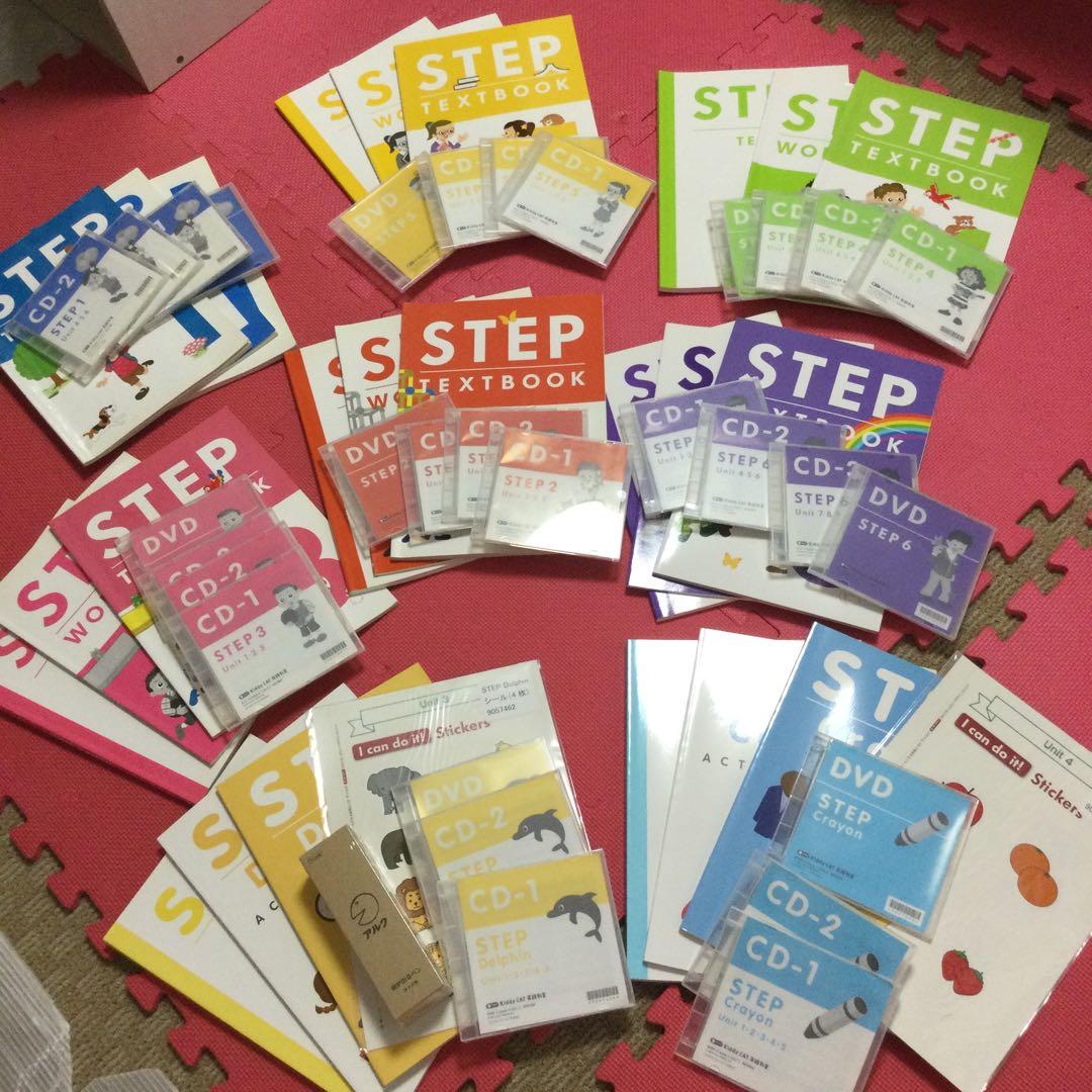 アルクKiddy cat英語教室　幼児、小学合計8年分教材と教師用指導マニュアル