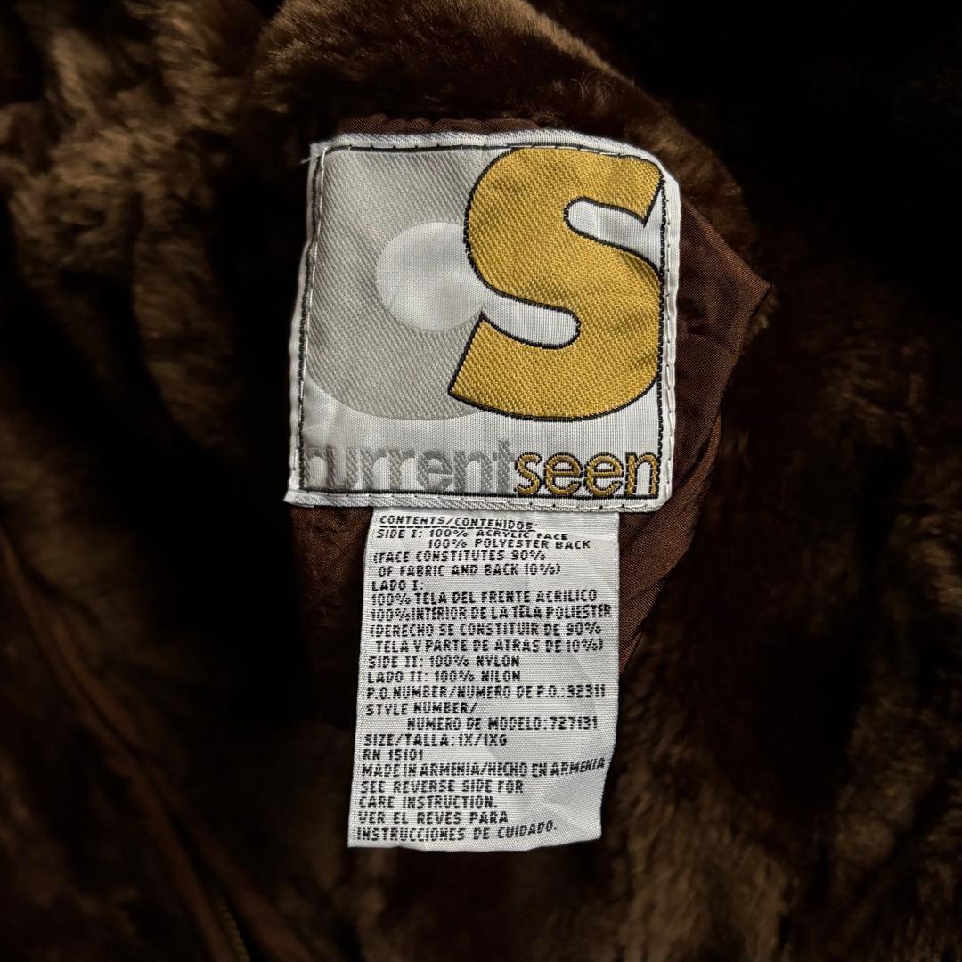 80s eur vintage】リバーシブル ファージップパーカー スペイン製